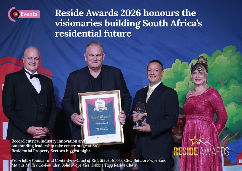 Reside Awards 2026 honours the visionaries building South Africa’s residential future