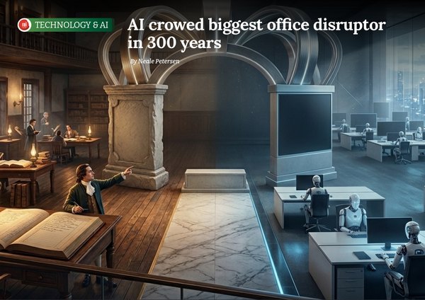 AI crowned biggest office disruptor in 300 years