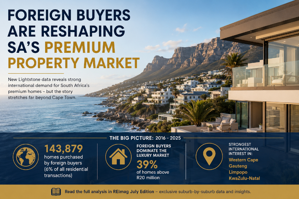 Foreign buyers are reshaping South Africa's premium property market